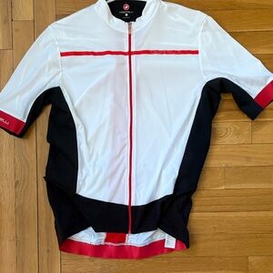 Castelli White and Black Cycling Jersey